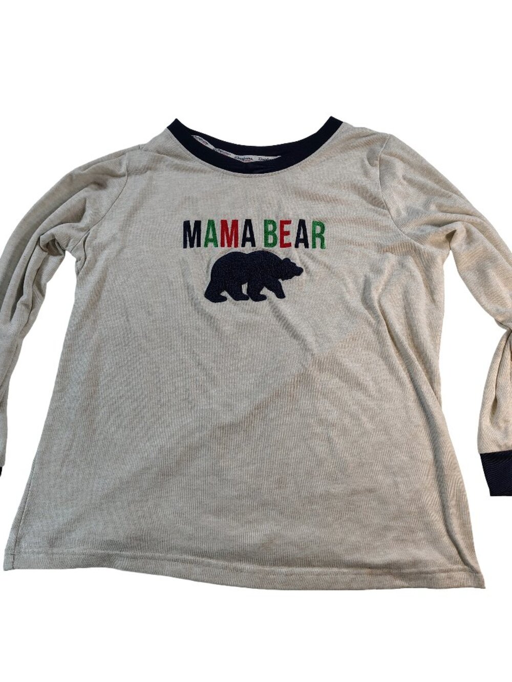 Women's Long Sleeve Mama Bear Shirt From Dearfoams Size Large